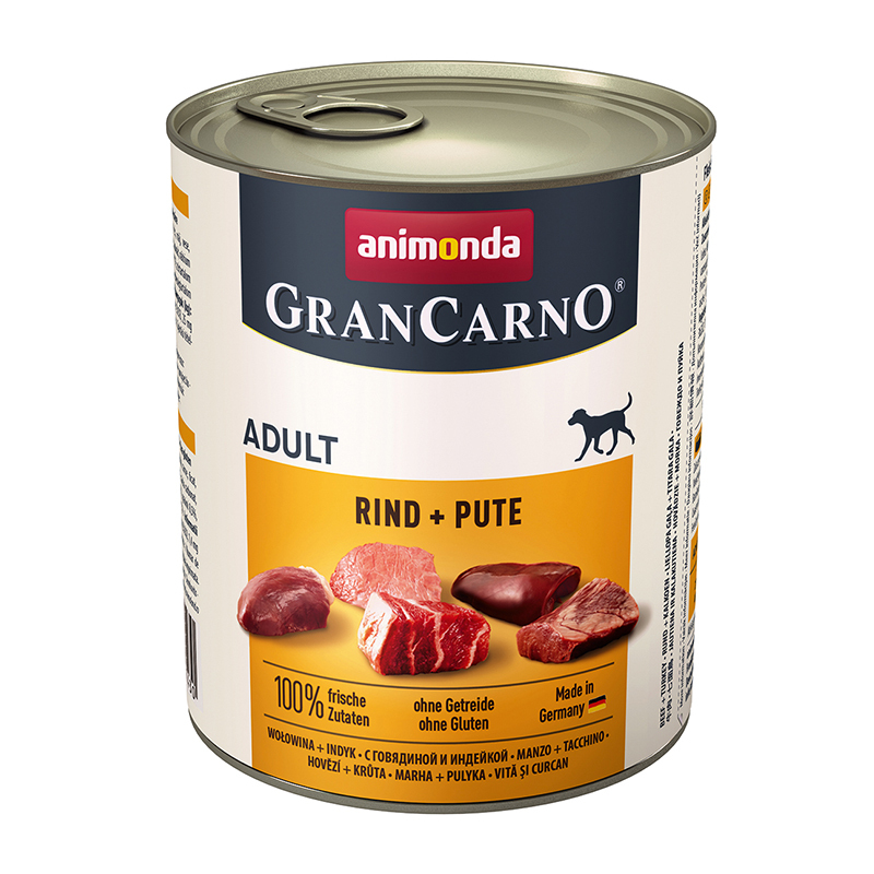 ANIMONDA Gran Carno wołowina z indyczką 800g