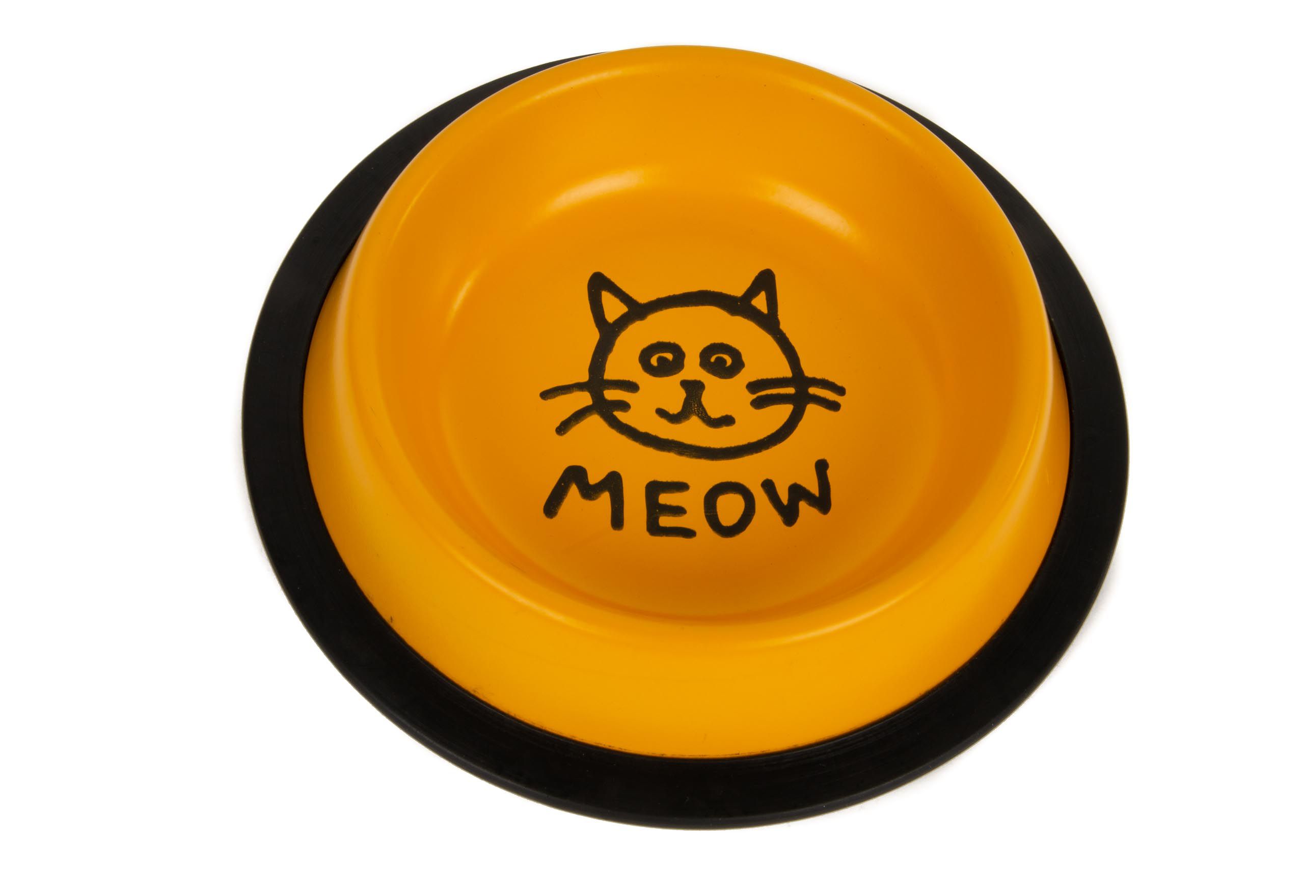 metalowa na gumie dla kota MEOW pomarańczowa