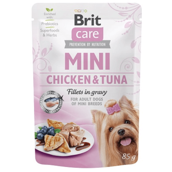 BRIT CARE pies Mini Chicken & Tuna saszetka 85g