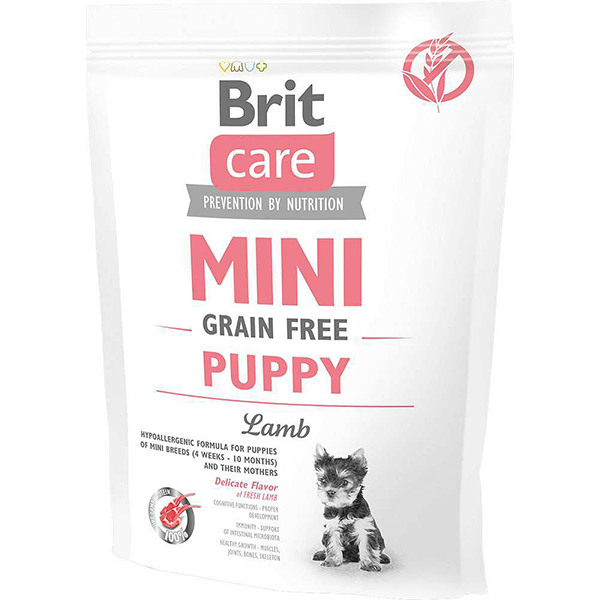 BRIT CARE pies Mini Grain-Free Puppy Lamb 400g
