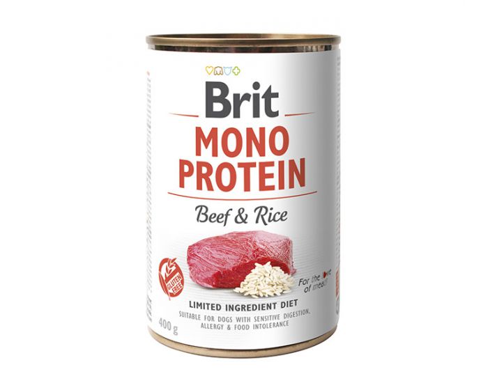 BRIT pies Mono Protein Beef & Rice 400g
