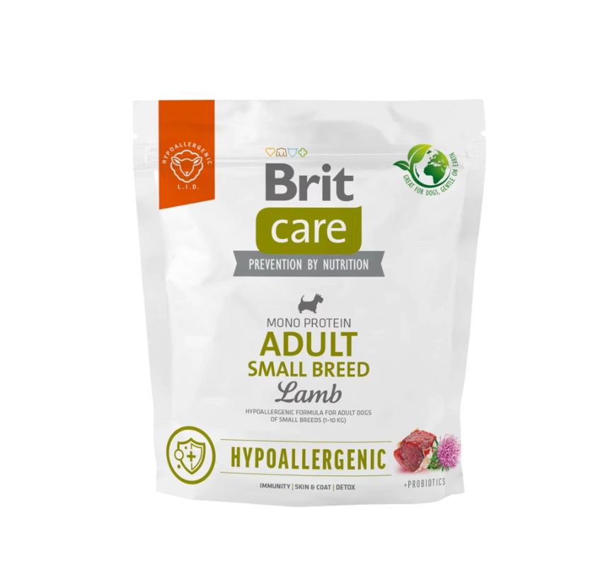 Brit Care Dog Hypoallergenic Adult Small Breed Lamb 1kg
