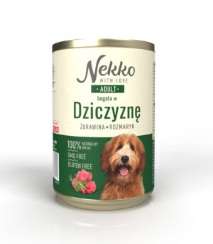 NEKKO Adult Dziczyzna, rozmaryn, żurawina 400g