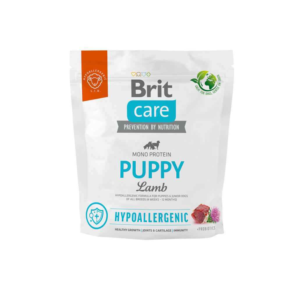 BRIT CARE pies Hypoallergenic Puppy Lamb 1kg