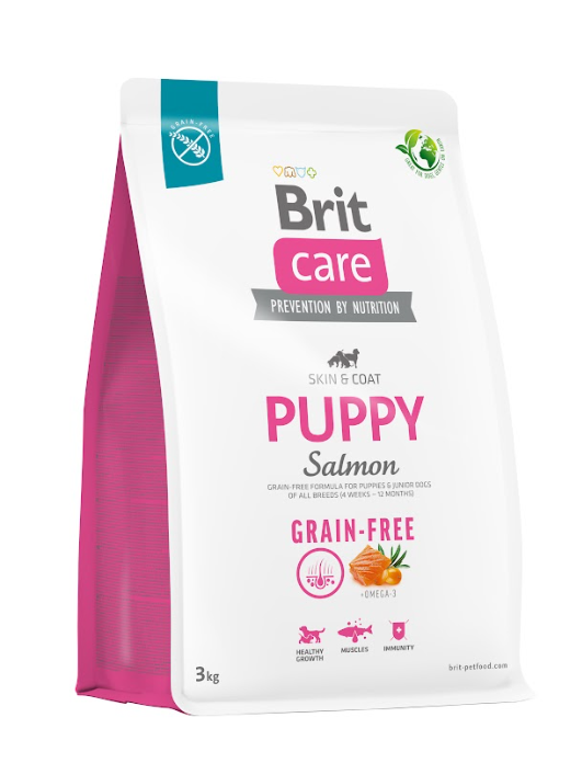 BRIT CARE pies Hypoallergenic Puppy Salmon 3kg