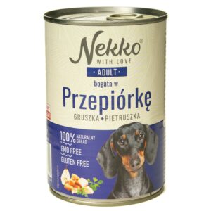 NEKKO pies Adult Przepiórka, Gruszka, Pietruszka 400g