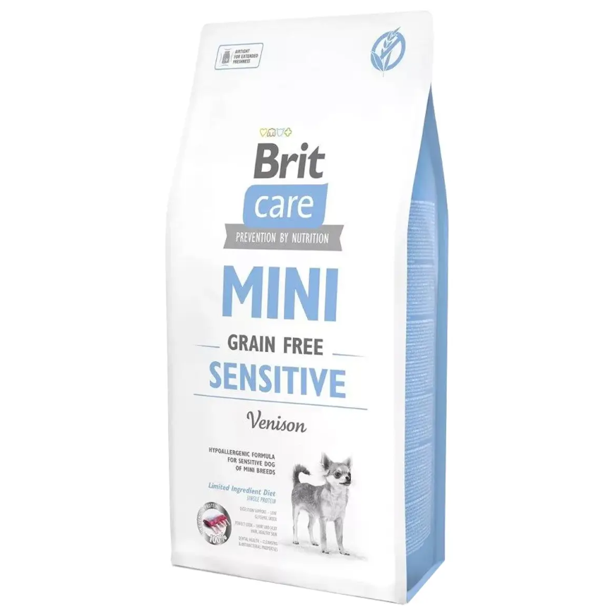 brit care pies mini grain free sensitive 7 kg