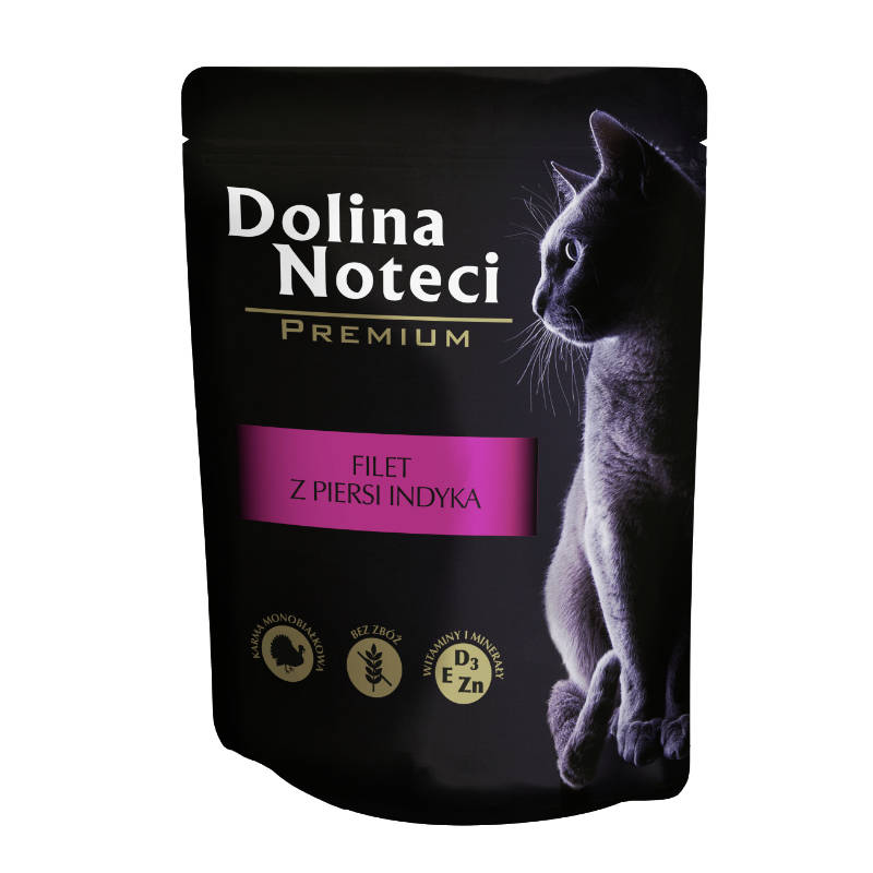 DOLINA NOTECI Premium Filet z piersi indyka dla kota 85g