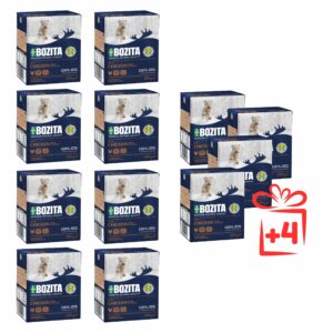 BOZITA z Kurczakiem w galaretce 370g – Zestaw 8 sztuk + 4 gratis!